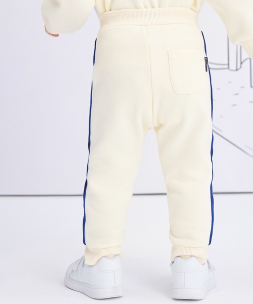 combimini（コンビミニ）の「あったか裏起毛裾リブパンツ（その他パンツ・キッズ・アイボリー/杢グレー・80/90/100/110/120）」の6枚目の写真