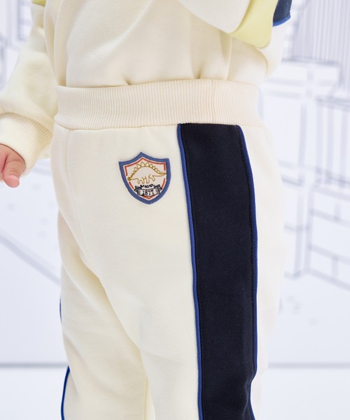 combimini（コンビミニ）の「あったか裏起毛裾リブパンツ（その他パンツ・キッズ・アイボリー/杢グレー・80/90/100/110/120）」の9枚目の写真