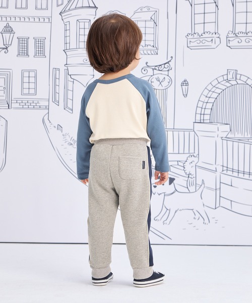 combimini（コンビミニ）の「あったか裏起毛裾リブパンツ（その他パンツ・キッズ・アイボリー/杢グレー・80/90/100/110/120）」の12枚目の写真