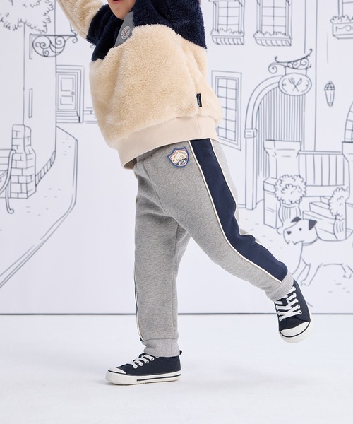 combimini（コンビミニ）の「あったか裏起毛裾リブパンツ（その他パンツ・キッズ・アイボリー/杢グレー・80/90/100/110/120）」の13枚目の写真