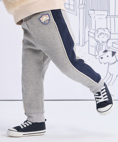 combimini（コンビミニ）の「あったか裏起毛裾リブパンツ（その他パンツ・キッズ・アイボリー/杢グレー・80/90/100/110/120）」の14枚目の写真