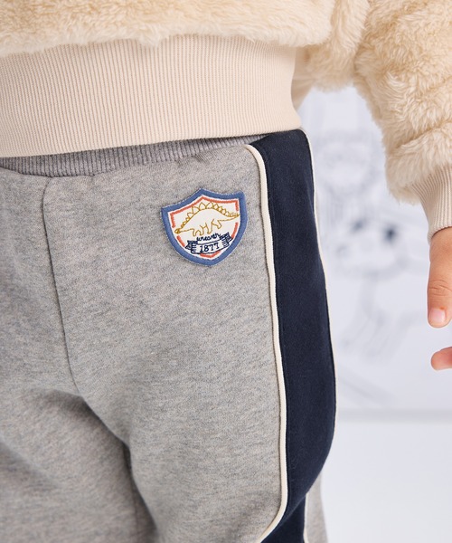 combimini（コンビミニ）の「あったか裏起毛裾リブパンツ（その他パンツ・キッズ・アイボリー/杢グレー・80/90/100/110/120）」の15枚目の写真