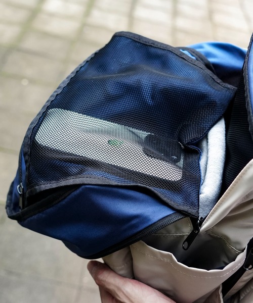 Healthknit(ヘルスニット)の「【Healthknit/ヘルスニット】撥水ナイロン11pocketsリュック HKB-1156B(バックパック/リュック・メンズ・ブラック/ベージュ/ネイビー/ブラウン/グレー・FREE)」の16枚目の写真