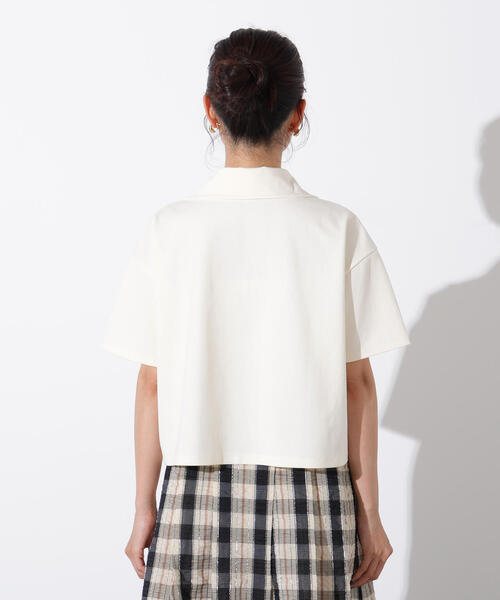 N.(N. Natural Beauty Basic)(エヌエヌナチュラルビューティーベーシック)の「ハーフジッププルオーバー(Tシャツ/カットソー・レディース・オフホワイト/チャコールグレー/ライトグリーン・MEDIUM)」の14枚目の写真