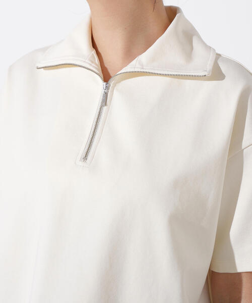 N.(N. Natural Beauty Basic)(エヌエヌナチュラルビューティーベーシック)の「ハーフジッププルオーバー(Tシャツ/カットソー・レディース・オフホワイト/チャコールグレー/ライトグリーン・MEDIUM)」の15枚目の写真