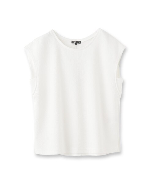 INDIVI（インディヴィ）の「【2点セット／着回し◎】ノースリーブ＆ティアードスカート カセット服（ワンピース・レディース・オリーブ系3/ブラック系4/ブルーグリーン・40/38/36/19/15 /13/05）」の5枚目の写真