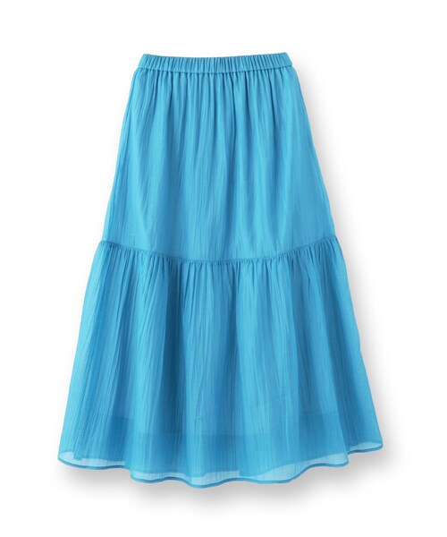 INDIVI（インディヴィ）の「【2点セット／着回し◎】ノースリーブ＆ティアードスカート カセット服（ワンピース・レディース・オリーブ系3/ブラック系4/ブルーグリーン・40/38/36/19/15 /13/05）」の6枚目の写真