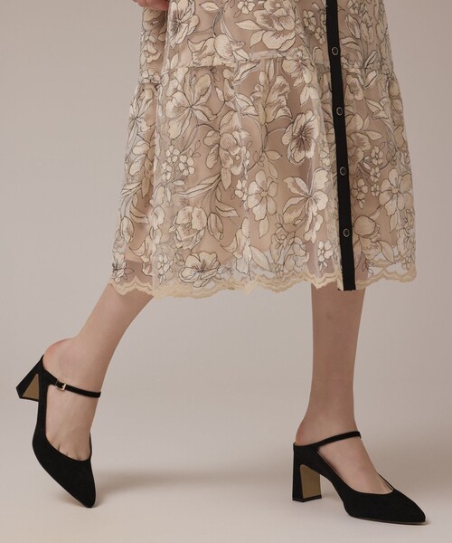 チュールフラワー刺繍ワンピース（ドレス）｜GRACE CONTINENTAL