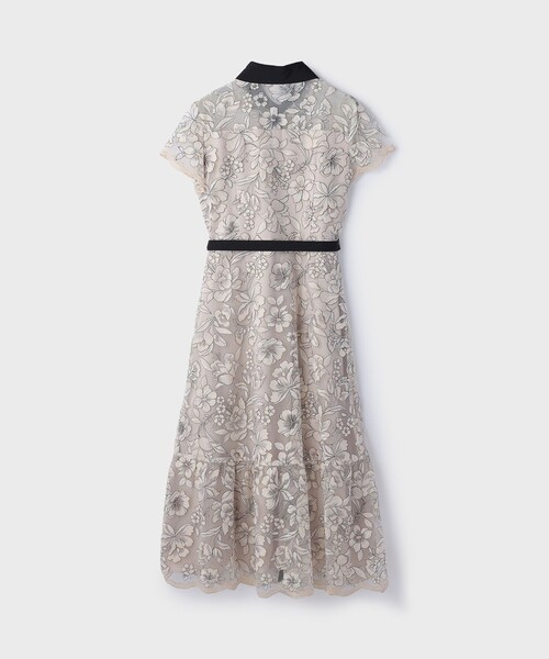 チュールフラワー刺繍ワンピース（ドレス）｜GRACE CONTINENTAL