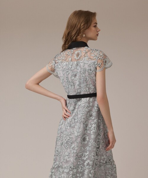 Grace Class グレースクラス 総刺繍 ドレス ワンピース チュール チュールフラワー刺繍ワンピース / GRACE CONTINENTAL | GRACE