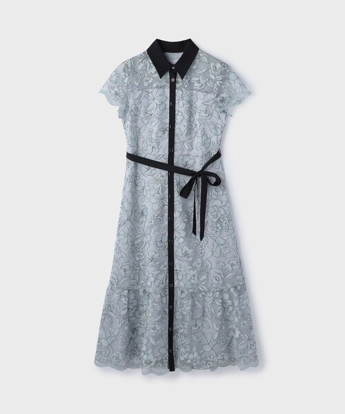チュールフラワー刺繍ワンピース（ドレス）｜GRACE CONTINENTAL
