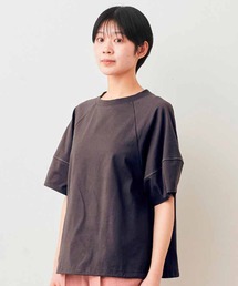 リブ イン コンフォート ハーロウアイスクリームさんとコラボ 接触冷感&吸汗速乾で涼やか アイスコットンすそドロストTシャツ