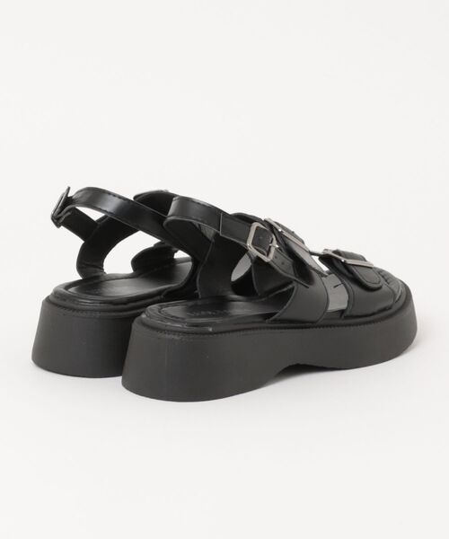 Ritzy(リッツィー)の「バックルデザイン 2本ベルトサンダル(サンダル・レディース・ブラック/ホワイト・23/24/25/24.5/23.5)」の11枚目の写真
