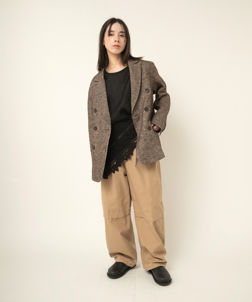 RNA-N(アールエヌエーエヌ)の「R4377 OGNネップニータックパンツ(その他パンツ・レディース・ブラック/ベージュ/カーキ・FREE)」の10枚目の写真