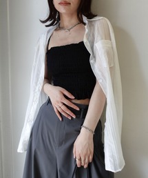 CORNERS | シャーリングベアトップ(キャミソール)