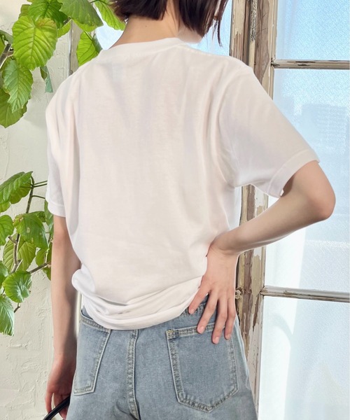spiritoso(スピリトーゾ)の「【spiritoso】シンプルロゴアソートプリント半袖Tシャツ(Tシャツ/カットソー・レディース・ホワイト系その他2/ブラック系その他/グレー/ブラック系その他2/アイボリー/グリーン系その他/グリーン系その他2/ホワイト系その他/レッド・X-LARGE/MEDIUM/LARGE/SMALL)」の13枚目の写真