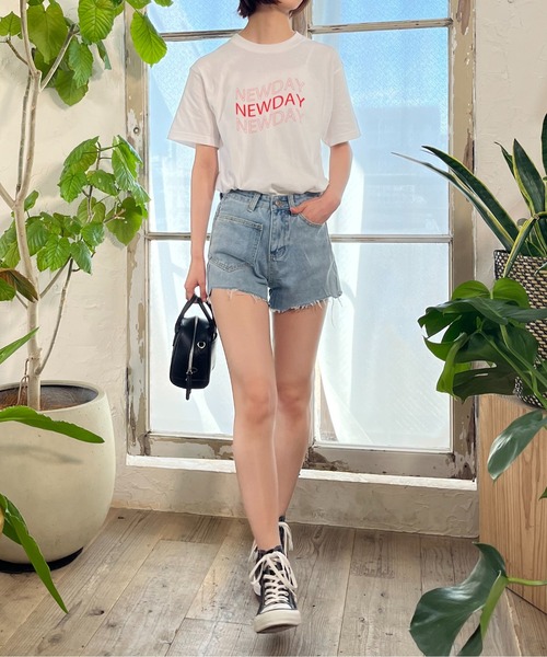 spiritoso(スピリトーゾ)の「【spiritoso】シンプルロゴアソートプリント半袖Tシャツ(Tシャツ/カットソー・レディース・ホワイト系その他2/ブラック系その他/グレー/ブラック系その他2/アイボリー/グリーン系その他/グリーン系その他2/ホワイト系その他/レッド・X-LARGE/MEDIUM/LARGE/SMALL)」の15枚目の写真