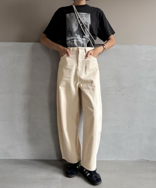 DONOBAN（ドノバン）の「コクーンカツラギパンツ（デニムパンツ・レディース・キナリ・マルチサイズ）」の5枚目の写真