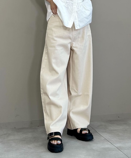 DONOBAN（ドノバン）の「コクーンカツラギパンツ（デニムパンツ・レディース・キナリ・マルチサイズ）」の9枚目の写真