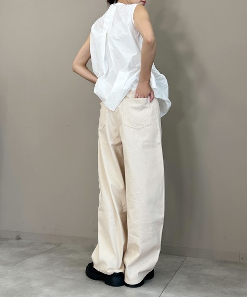 DONOBAN（ドノバン）の「コクーンカツラギパンツ（デニムパンツ・レディース・キナリ・マルチサイズ）」の10枚目の写真