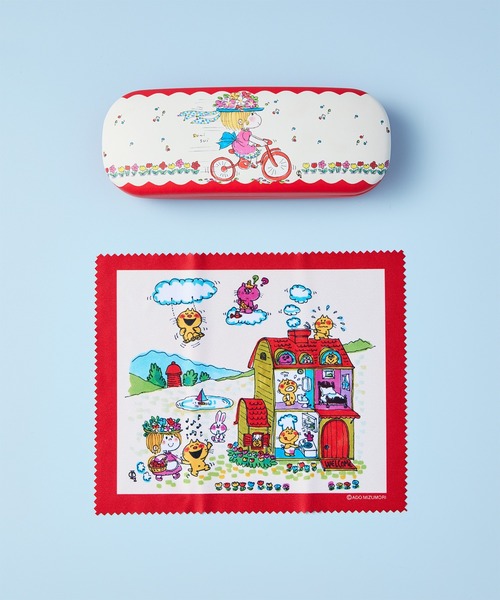 ADo Mizumori / 水森亜土 】メガネケース メガネふき WNI（その他小物