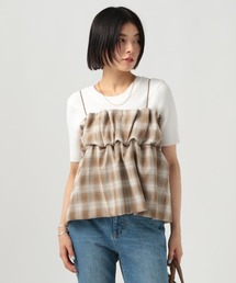 BAYFLOW | [レイヤードスタイルに]チェックビスチェ(その他トップス)