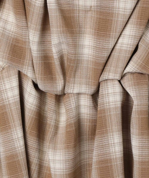 BAYFLOW（ベイフロー）の「[レイヤードスタイルに]チェックビスチェ（その他トップス・レディース・ライトブラウン/ネイビー/ブラック・FREE）」の20枚目の写真