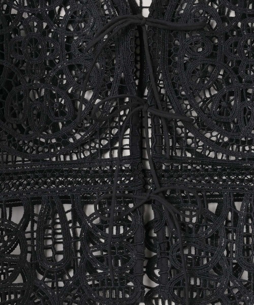 JEANASIS（ジーナシス）の「エンブロイダリーレースブラウス/573278（シャツ/ブラウス・レディース・オフホワイト/チャコールグレー/ブラック・FREE）」の7枚目の写真