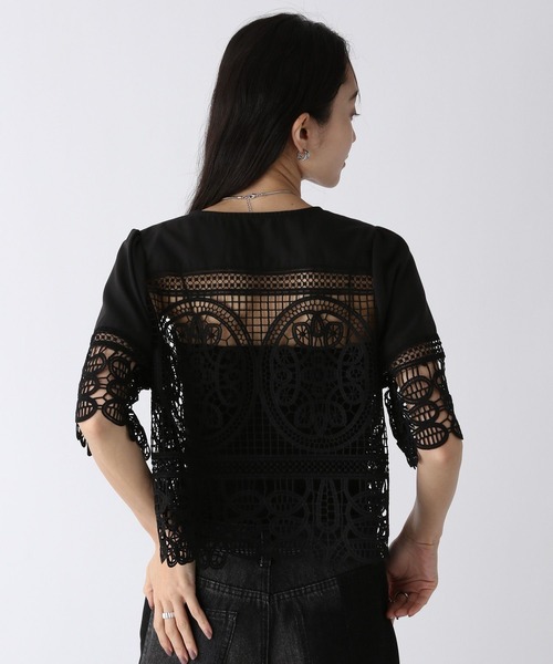 JEANASIS（ジーナシス）の「エンブロイダリーレースブラウス/573278（シャツ/ブラウス・レディース・オフホワイト/チャコールグレー/ブラック・FREE）」の21枚目の写真
