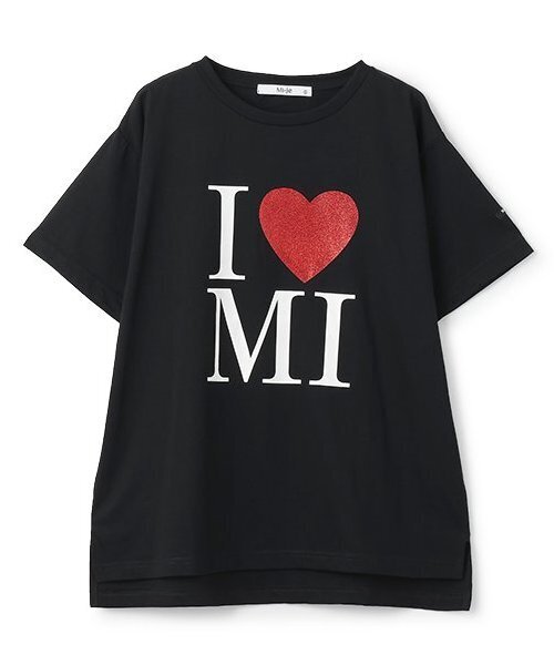 Mi-je（ミジェ）の「ロゴ半袖Tシャツ【韓国ファッション】（Tシャツ/カットソー・レディース・オフホワイト/ブラック・S/M）」の6枚目の写真