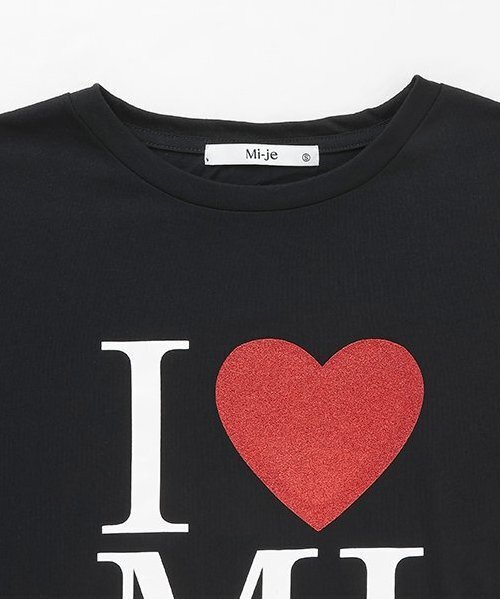 Mi-je（ミジェ）の「ロゴ半袖Tシャツ【韓国ファッション】（Tシャツ/カットソー・レディース・オフホワイト/ブラック・S/M）」の8枚目の写真