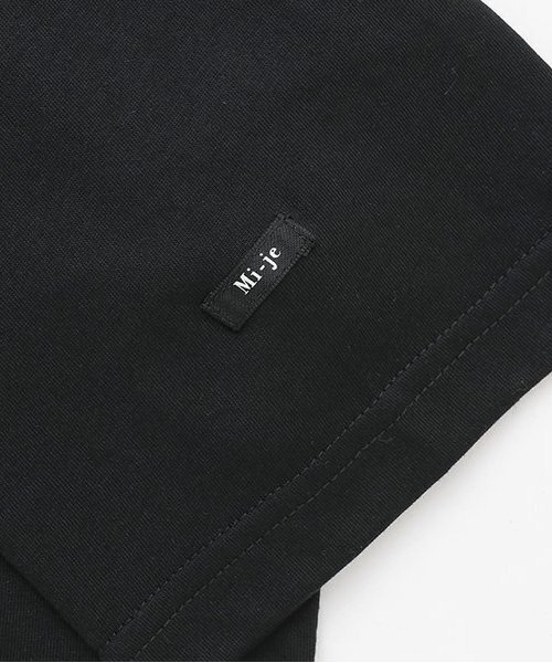 Mi-je（ミジェ）の「ロゴ半袖Tシャツ【韓国ファッション】（Tシャツ/カットソー・レディース・オフホワイト/ブラック・S/M）」の10枚目の写真