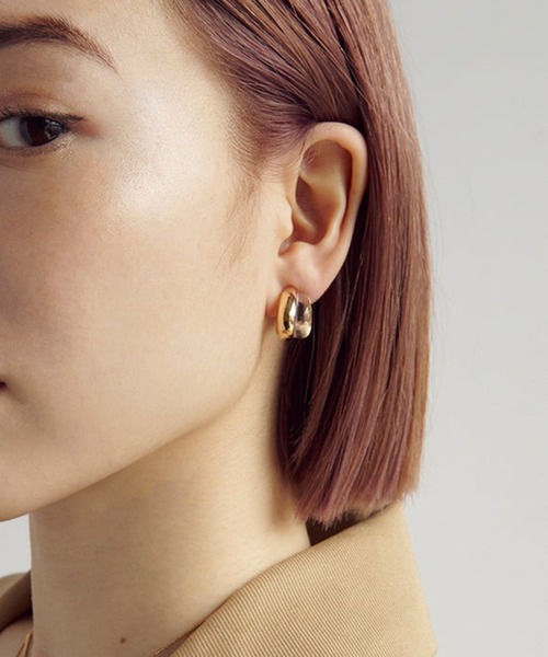 GOLDY（ゴールディ）の「【GOLDY】クリア×チタンピアス 1230104（ピアス（両耳用）・レディース・シルバー/ゴールド・FREE）」の5枚目の写真