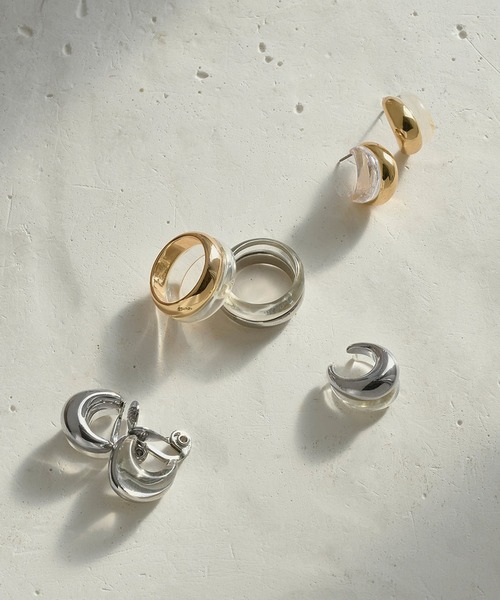 GOLDY（ゴールディ）の「【GOLDY】クリア×チタンピアス 1230104（ピアス（両耳用）・レディース・シルバー/ゴールド・FREE）」の7枚目の写真
