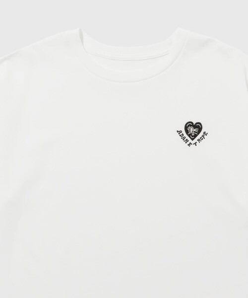 ADAM ET ROPE'(アダムエロペ)の「【Chocomoo×ADAM ET ROPE 】刺しゅう TEE(Tシャツ/カットソー・メンズ・ホワイト・FREE)」の8枚目の写真