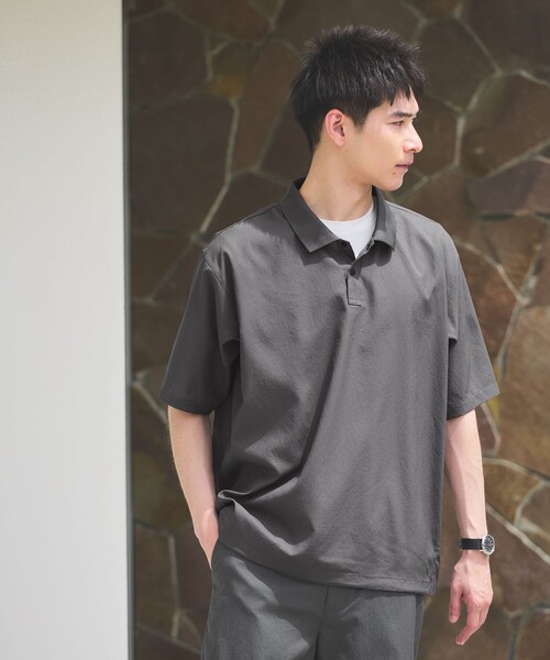 green label relaxing DotAir ヘムコード ポロシャツ DotAir ヘムコード ポロシャツ（ポロシャツ）｜green label