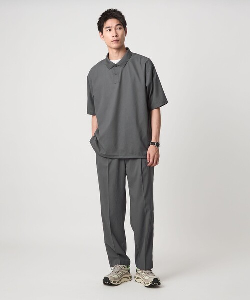 green label relaxing（グリーンレーベルリラクシング）の「DotAir ヘムコード ポロシャツ（ポロシャツ・メンズ・ブラック/グレー系/ダークブラウン・L/M/S/XL）」の20枚目の写真