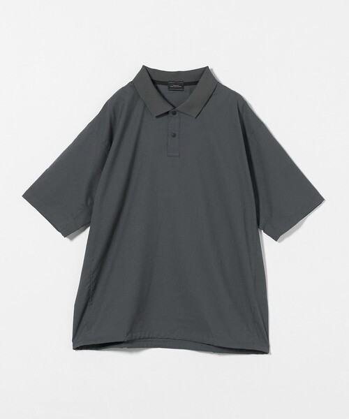 green label relaxing（グリーンレーベルリラクシング）の「DotAir ヘムコード ポロシャツ（ポロシャツ・メンズ・ブラック/グレー系/ダークブラウン・L/M/S/XL）」の11枚目の写真