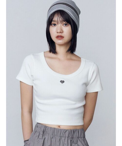 100 ％品質保証 セール】スプレープリントコンパクトTシャツ（Tシャツ トップス