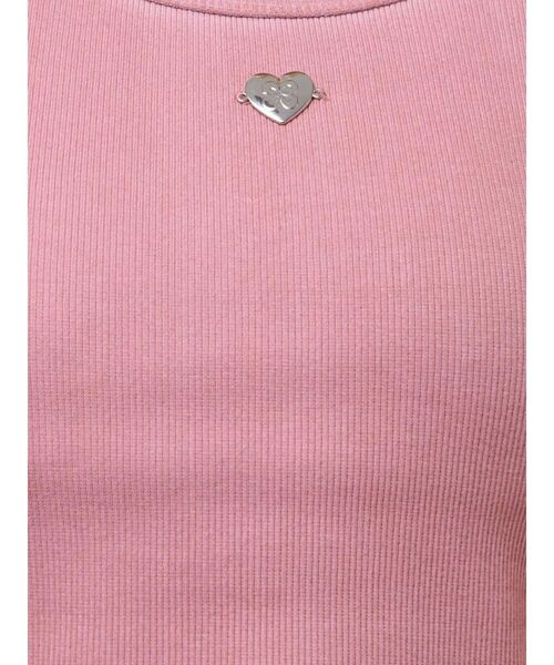 EMODA（エモダ）の「スプレープリントコンパクトTシャツ（Tシャツ/カットソー・レディース・ブラウン/ピンク/ブラック/ホワイト・FREE）」の7枚目の写真