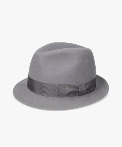 OVERRIDE（オーバーライド）の「OVERRIDE  FELT FEDORA S.BRIM / オーバーライド（ハット・メンズ・ブラウン/レッド/グリーン/ベージュ/ネイビー/グレー/ブラック・60cm/58cm/56cm）」の3枚目の写真