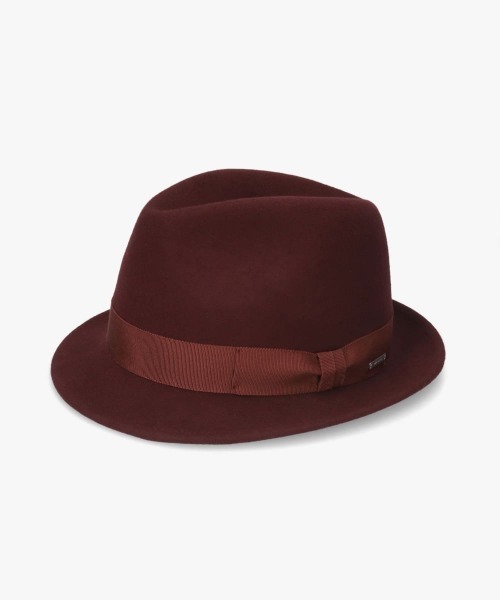 OVERRIDE（オーバーライド）の「OVERRIDE  FELT FEDORA S.BRIM / オーバーライド（ハット・メンズ・ブラウン/レッド/グリーン/ベージュ/ネイビー/グレー/ブラック・60cm/58cm/56cm）」の12枚目の写真