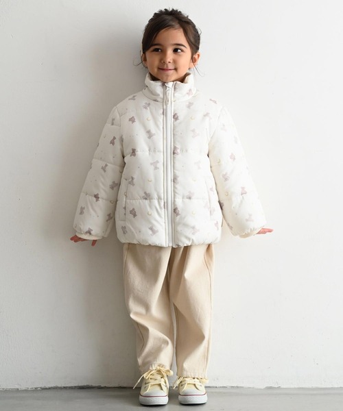 PUPPAPUPO(プッパプーポ)の「【撥水】 洗える 中わた ジャケット(ブルゾン・キッズ・ピンク/アイボリー/ブルー・80/110/90/100)」の9枚目の写真