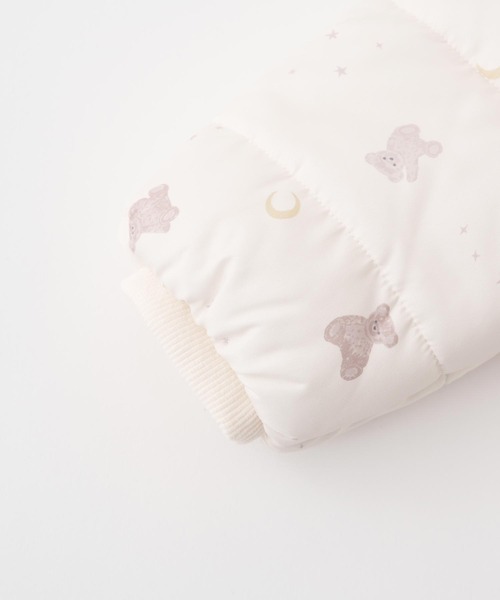 PUPPAPUPO(プッパプーポ)の「【撥水】 洗える 中わた ジャケット(ブルゾン・キッズ・ピンク/アイボリー/ブルー・80/110/90/100)」の7枚目の写真