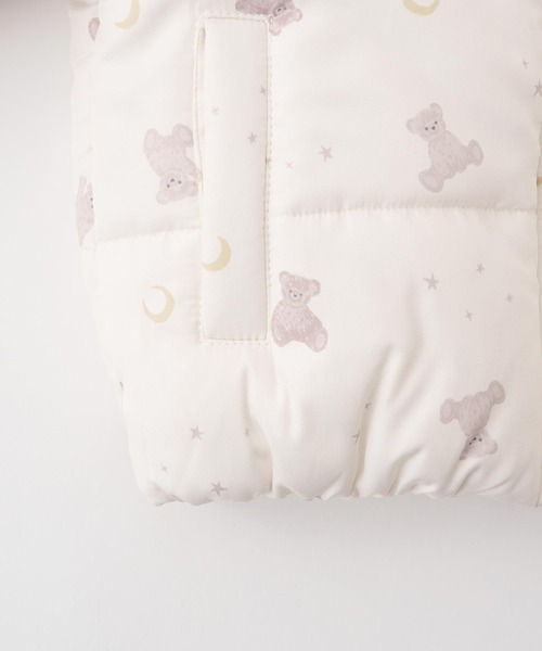 PUPPAPUPO(プッパプーポ)の「【撥水】 洗える 中わた ジャケット(ブルゾン・キッズ・ピンク/アイボリー/ブルー・80/110/90/100)」の5枚目の写真