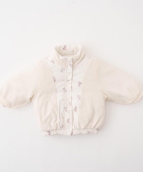 PUPPAPUPO(プッパプーポ)の「【撥水】 洗える 中わた ジャケット(ブルゾン・キッズ・ピンク/アイボリー/ブルー・80/110/90/100)」の16枚目の写真