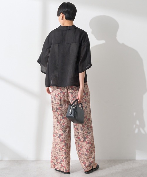 AMERICAN HOLIC(アメリカンホリック)の「接触冷感シアー開襟半袖シャツ(シャツ/ブラウス・レディース・ブルー/アイボリー/ブラック/モカ・M/L)」の13枚目の写真