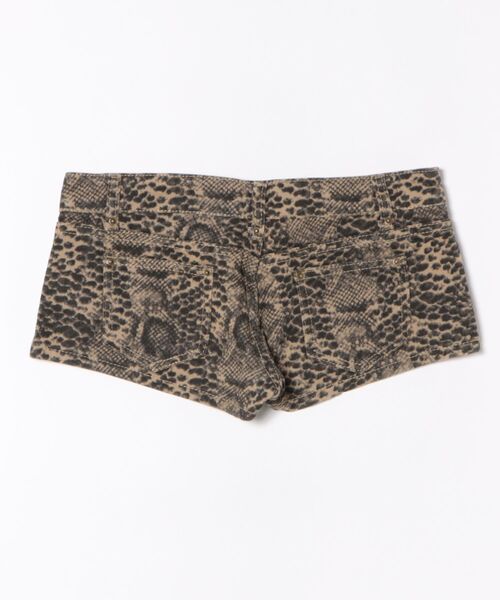 almo(アルモ)の「【LAMPOON】レースアップパイソンホットパンツ(その他パンツ・レディース・ベージュ・LARGE/MEDIUM/SMALL)」の2枚目の写真