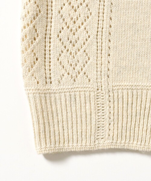 BEAMS BOY（ビームスボーイ）の「【1/15再値下げ】レース ニット ベスト（ベスト・レディース・ブラック/ナチュラル・ONE SIZE）」の9枚目の写真