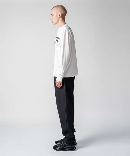 yoshiokubo(ヨシオクボ)の「yoshiokubo ヨシオクボ / L/S T "K" KESSAKU YANA ロンT / YKF25107(Tシャツ/カットソー・メンズ・ブラック/ホワイト・2/3/1)」の4枚目の写真